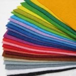 colourful felt squares