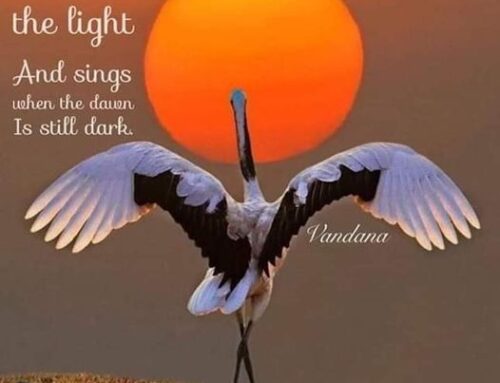 FAITH … sensing the dawn even when it’s still dark …